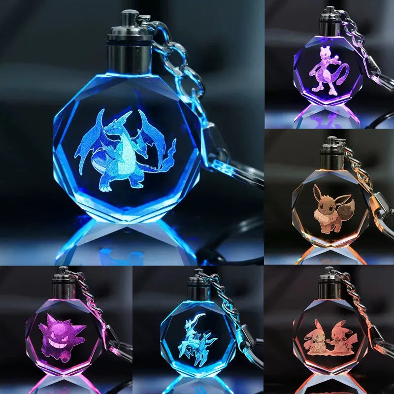 Crystal Pokemon Keychains